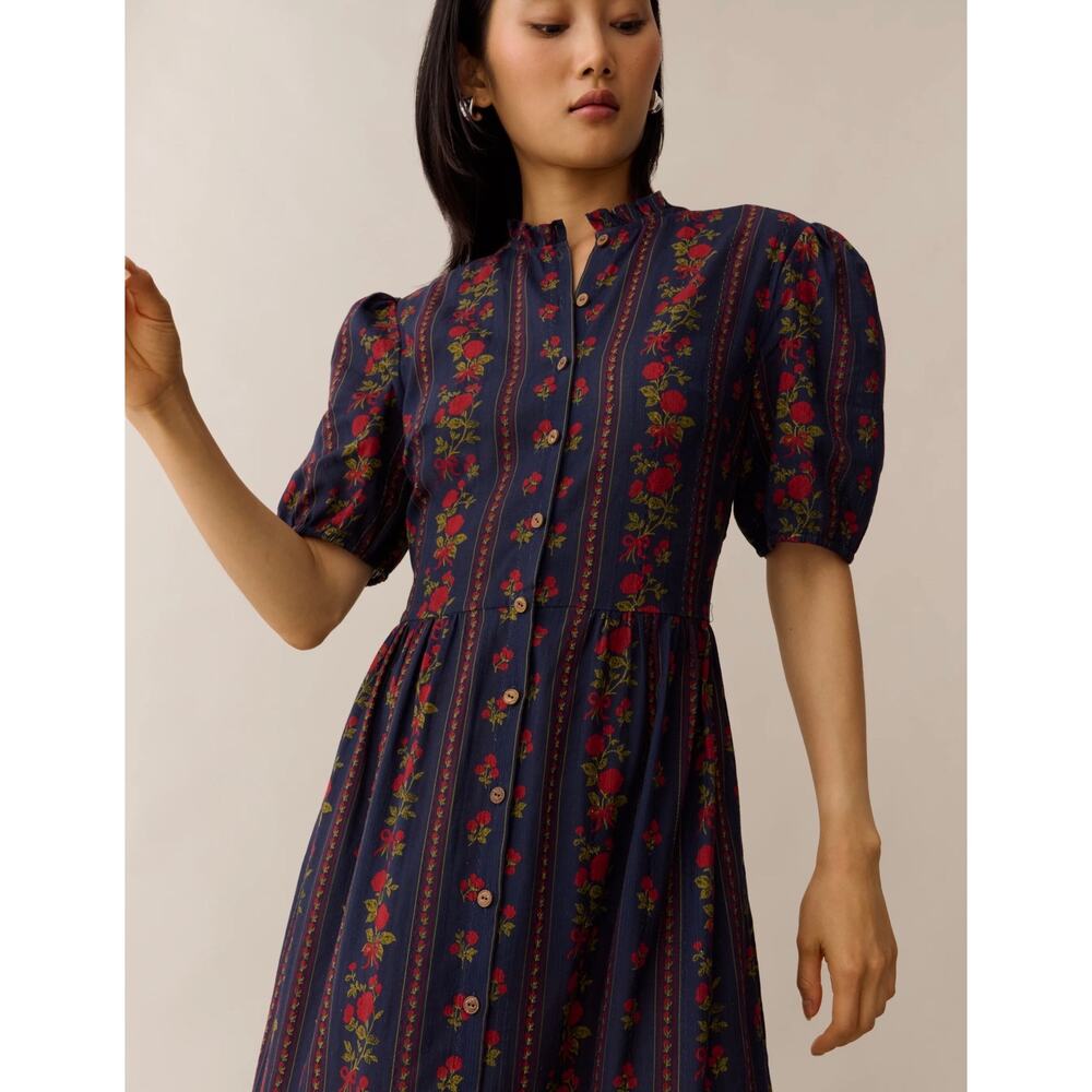 New sorella Evina Cotton Dress floral $197 Sz 0 - Picture 3 of 8